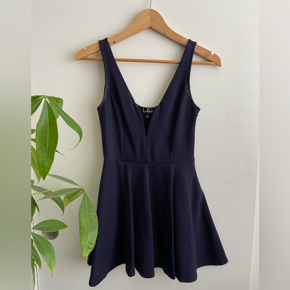 Lulu's Deep Blue Mini Dress